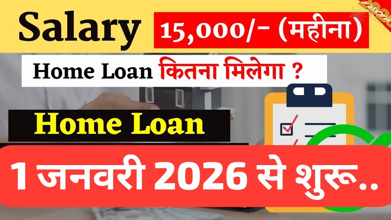 ₹15,000 सैलरी पर कितना होम लोन मिलेगा?